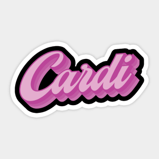 Cardi Sticker